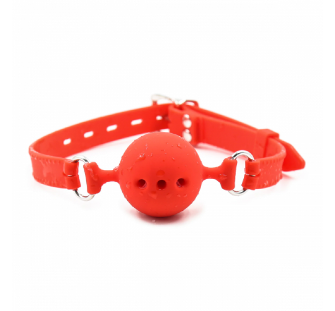 Кляп силиконовый DS Fetish Silicone gag M red