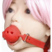 Кляп силиконовый DS Fetish Silicone gag M red