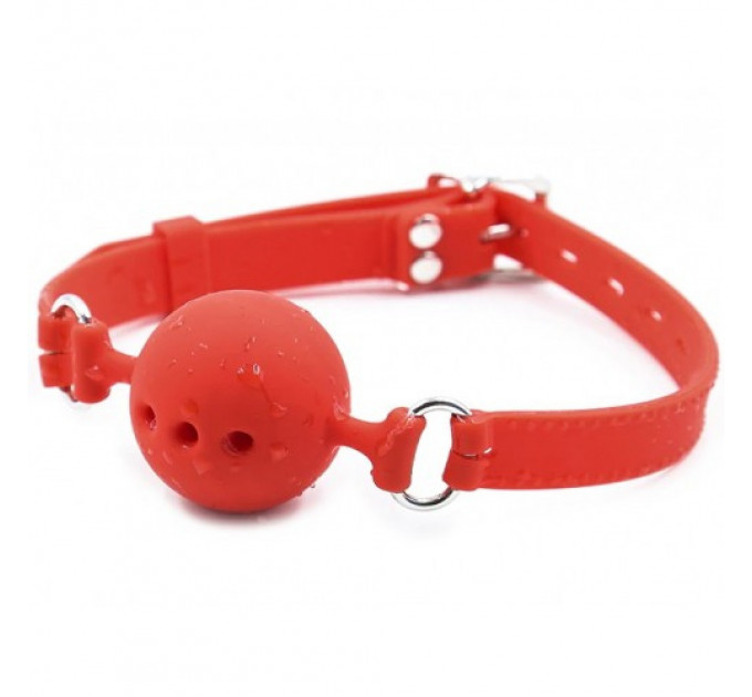 Кляп силиконовый DS Fetish Silicone gag M red