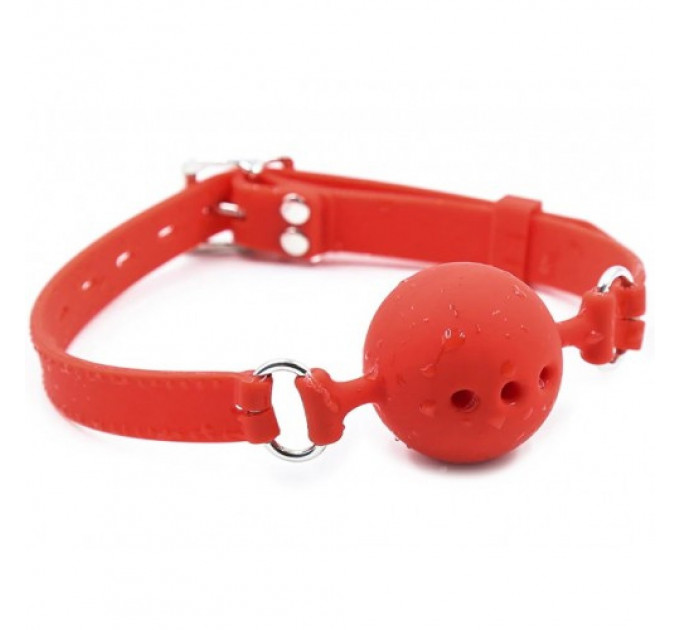 Кляп силиконовый DS Fetish Silicone gag M red