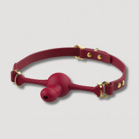 Кляп с фиксатором в форме дилдо UPKO Desire for Mouth Bondage Collection-Dildo, красный