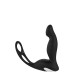Масажер простати з вібрацією Dream Toys Cheeky Love P-Pleaser з кільцем для пеніса та яєчок, чорний