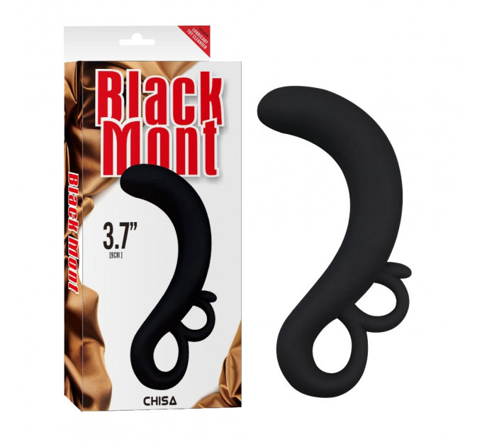 Масажер універсальний Chisa Black Mont для простати та точки G, чорний