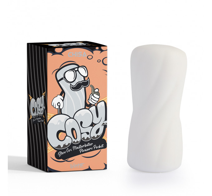 Мастурбатор яйцо Chisa COSY Cox ( плотный) белый, 10.7 х 4.8 см