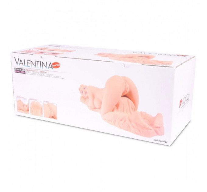 Мастурбатор кукла киберкожа три отверстия Kokos Valentina
