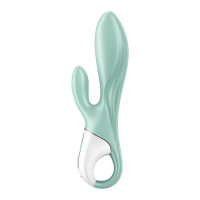 Надувний вібратор- кролик Satisfyer з функцією управління через додаток, м'ятний