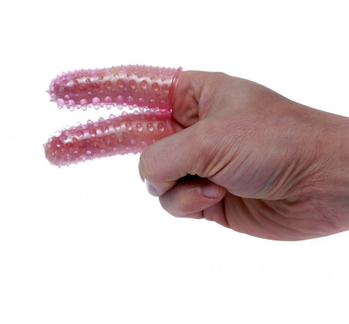 Насадка на палець подвійна Wonderful Fingers Pink