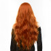 Парик длинный волнистый с челкой Fetish Hair рыжий, 60 см
