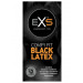 Презервативи чорного кольору латексні Exs BLACK Latex веганські (ціна за упаковку, 12 шт.)