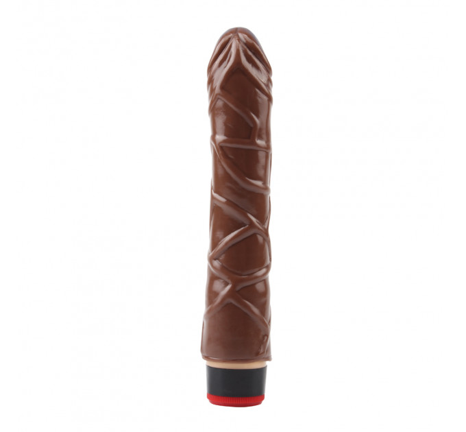 Вибратор реалистичный Chisa Real Touch XXX, коричневый, 22 х 3.7 см