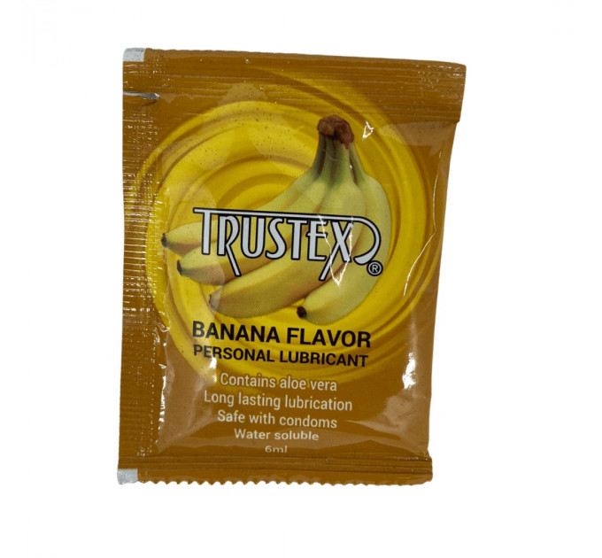 Саше/Лубрикант на водной основе Trustex Banana со вкусом банана, 6 мл