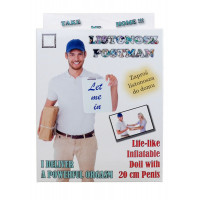 Надувная секс-кукла с пенисом Почтальон Listonosz - Postman Male Doll, 160 см