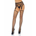 Сетчатые чулки с поясом для чулок Leg Avenue Net garterbelt stockings O/S
