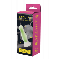 Светящаяся анальная пробка Dream Toys RADIANT SOFT SILICONE GLOW IN THE DARK PLUG SMALL GREEN