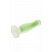 Светящаяся анальная пробка Dream Toys RADIANT SOFT SILICONE GLOW IN THE DARK PLUG SMALL GREEN