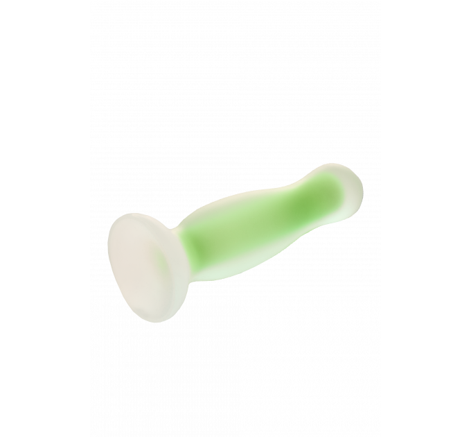 Светящаяся анальная пробка Dream Toys RADIANT SOFT SILICONE GLOW IN THE DARK PLUG SMALL GREEN