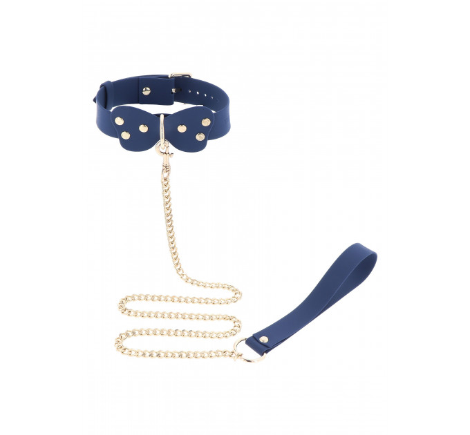 Силиконовый ошейник и поводок Taboom Silicone Supreme, синий