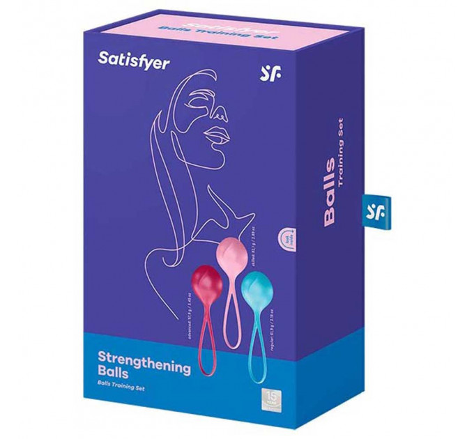 Набор одинарных вагинальных шариков Satisfyer Strengthening Balls set of 3