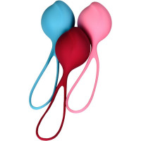 Набір одинарних вагінальних кульок Satisfyer Strengthening Balls різнокольорові