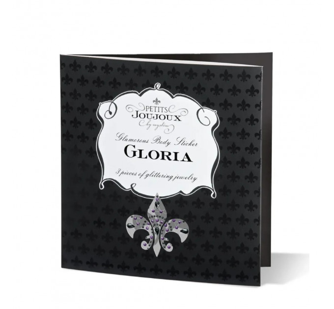 Украшения для груди и бикини со стразами Gloria Petits Joujoux, зелено-голубые