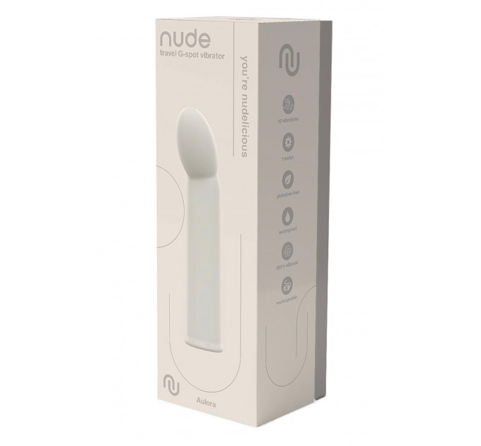 Вибратор Dream Toys Nude Aulora для точки G, серый