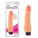 Вибратор реалистичный Chisa Keep Love Stud Dildo на батарейках, бежевый
