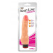 Вибратор реалистичный Chisa Keep Love Stud Dildo на батарейках, бежевый