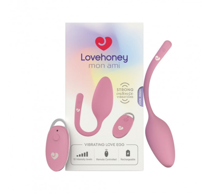 Виброяйцо с пультом дистанционного управления Lovehoney Mon Ami, розовое