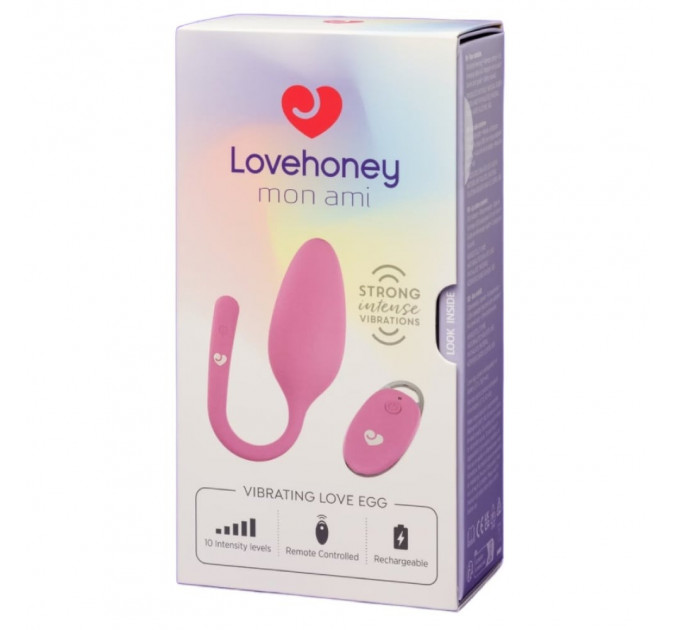 Виброяйцо с пультом дистанционного управления Lovehoney Mon Ami, розовое