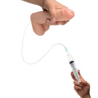 Фаллоимитатор с эякуляцией Squirting Dildo реалистичный, беж, 20.3 см х 4.8 см