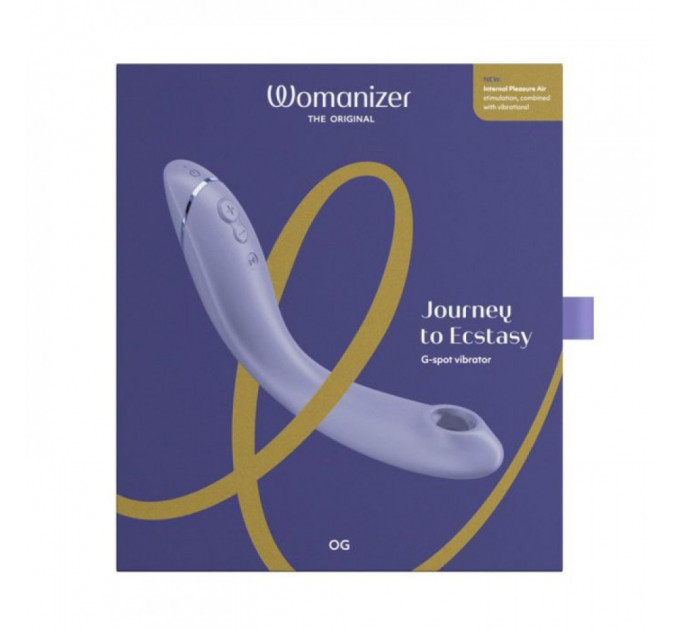 Вибратор для точки G c вакуумной стимуляцией Womanizer OG Lilac