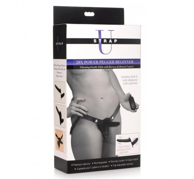 Двосторонній жіночий Страпон Power Pegger Double Strap-On