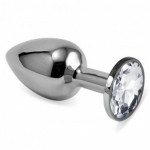Анальна пробка Metal Diamond Crystal, L