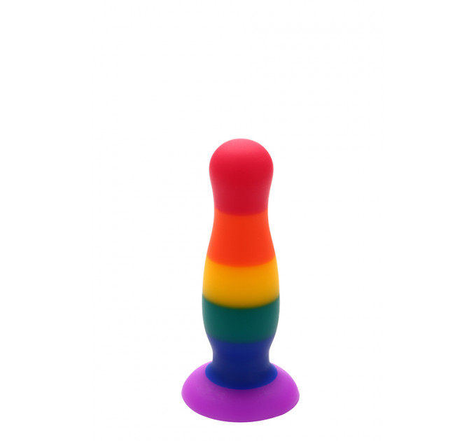 Радужная анальная пробка COLOURFUL LOVE PLUG