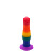 Радужная анальная пробка COLOURFUL LOVE PLUG