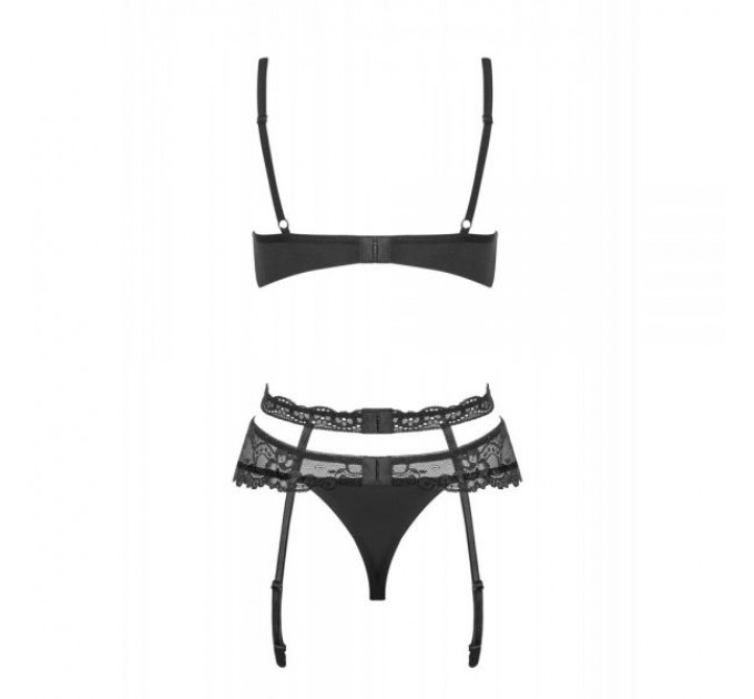 Комплект Obsessive Heartina 3 pcs set black S/M