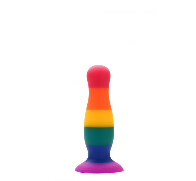 Радужная анальная пробка COLOURFUL LOVE PLUG