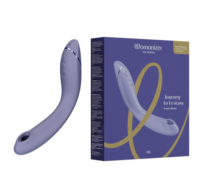 Вибратор для точки G c вакуумной стимуляцией Womanizer OG Lilac