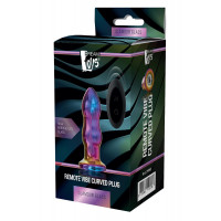 Анальна пробка із вібрацією дворівнева скляна Dream Toys GLAMOUR GLASS