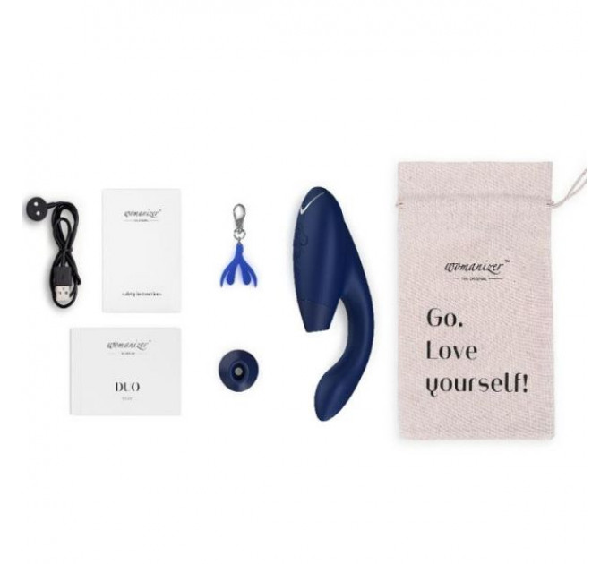 Инновационный бесконтактный cтимулятор Womanizer Duo Blueberry
