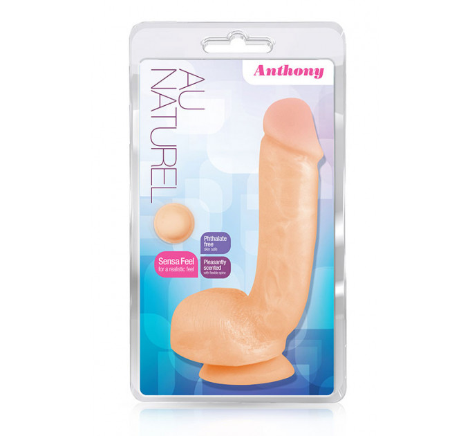 T330718 Фаллоимитатор с двойной плотностью AU NATUREL ANTHONY BEIGE