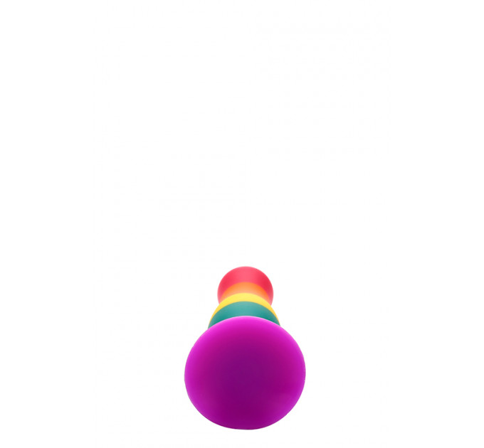 Радужная анальная пробка COLOURFUL LOVE PLUG