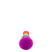 Радужная анальная пробка COLOURFUL LOVE PLUG