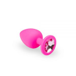 Анальна пробка Pink Silicone White S