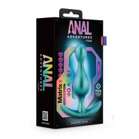 Анальная пробка бирюзовая ANAL ADVENTURES MATRIX PHOTON PLUG