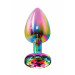 Анальна пробка металева середня Twilight Booty Jewel Toy Joy