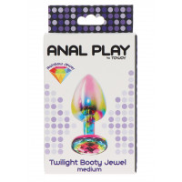 Анальна пробка металева середня Twilight Booty Jewel Toy Joy