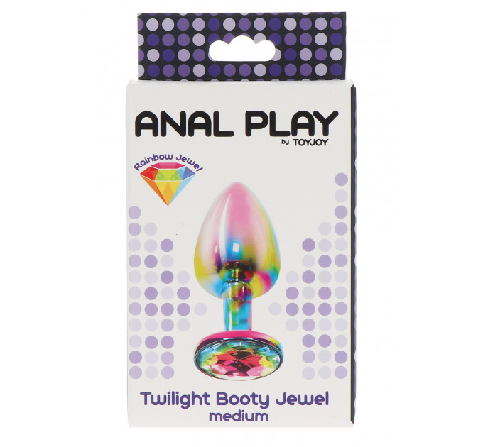 Анальна пробка металева середня Twilight Booty Jewel Toy Joy