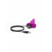 Анальна пробка з вібрацією b-Vibe Novice Plug Fuchsia, рожева