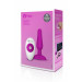 Анальна пробка з вібрацією b-Vibe Novice Plug Fuchsia, рожева